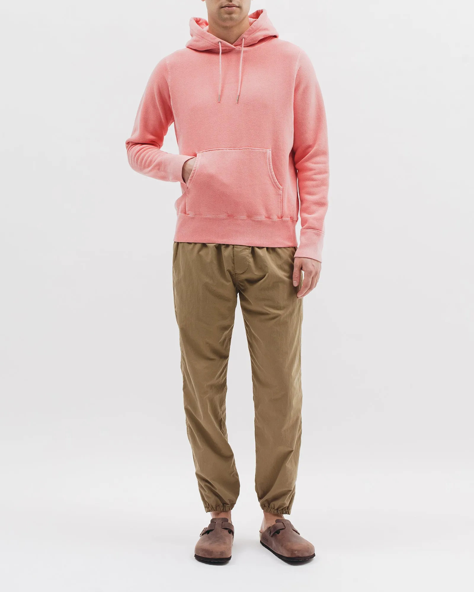 Natural Dyed Hoodie Fleece - Coral