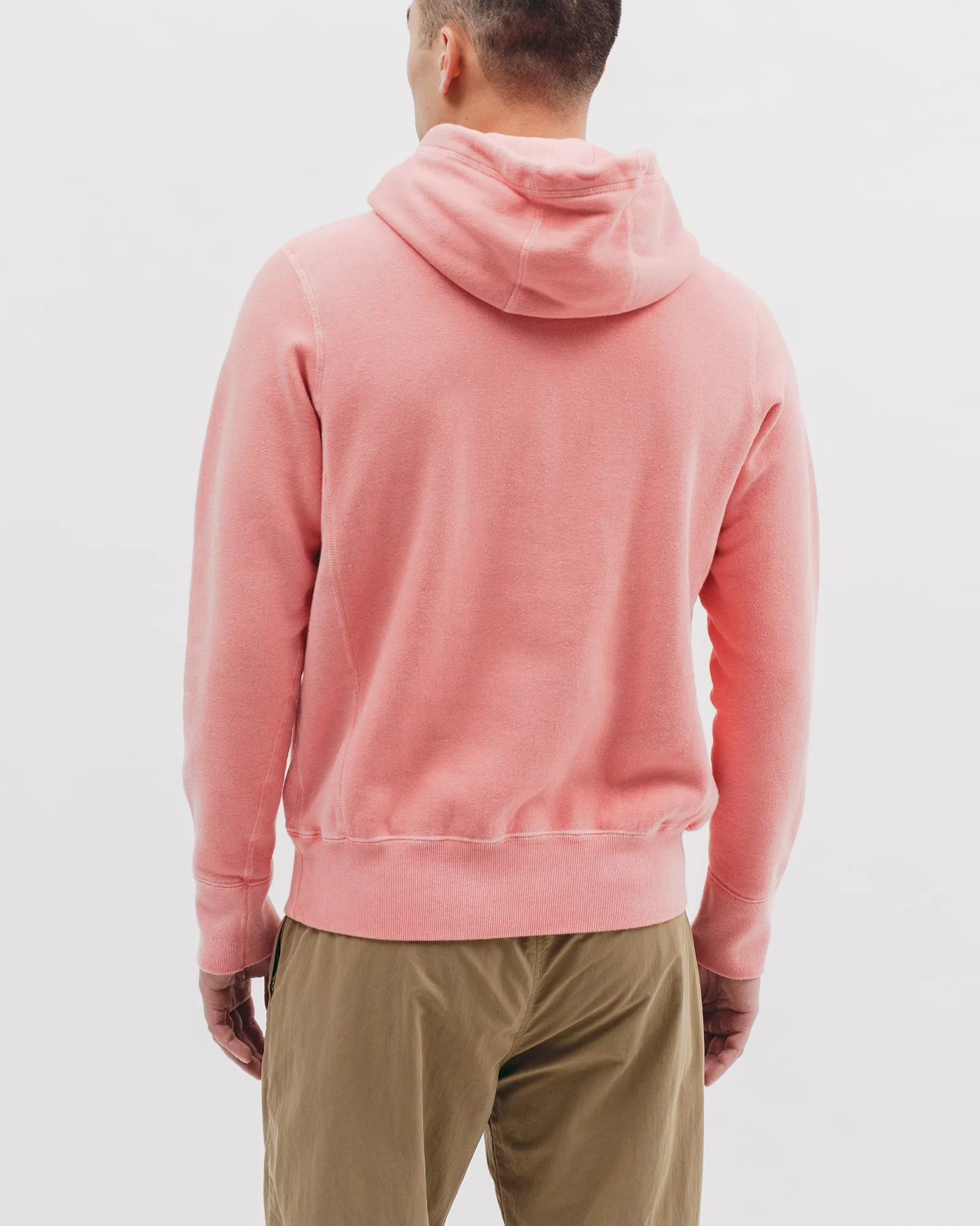 Natural Dyed Hoodie Fleece - Coral