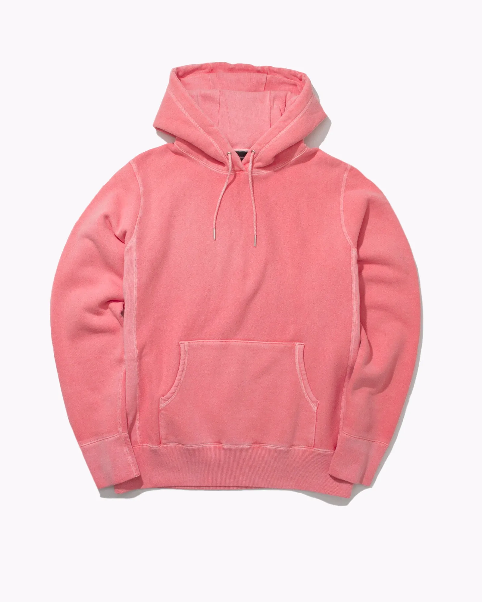 Natural Dyed Hoodie Fleece - Coral