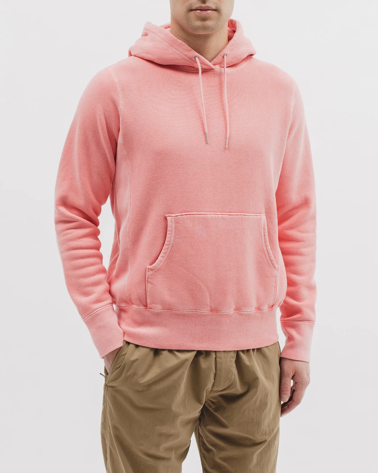 Natural Dyed Hoodie Fleece - Coral