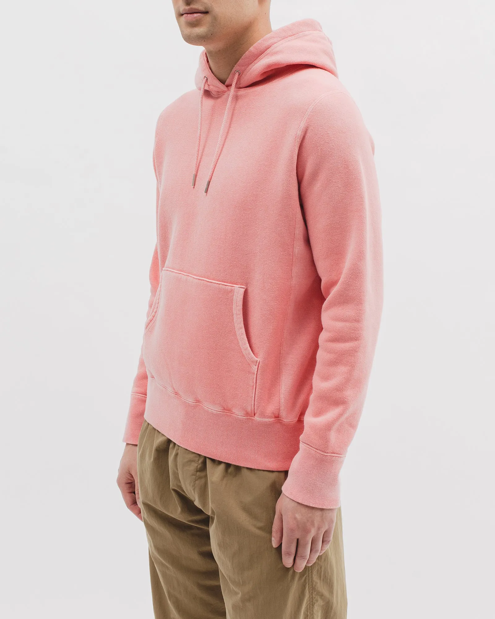 Natural Dyed Hoodie Fleece - Coral