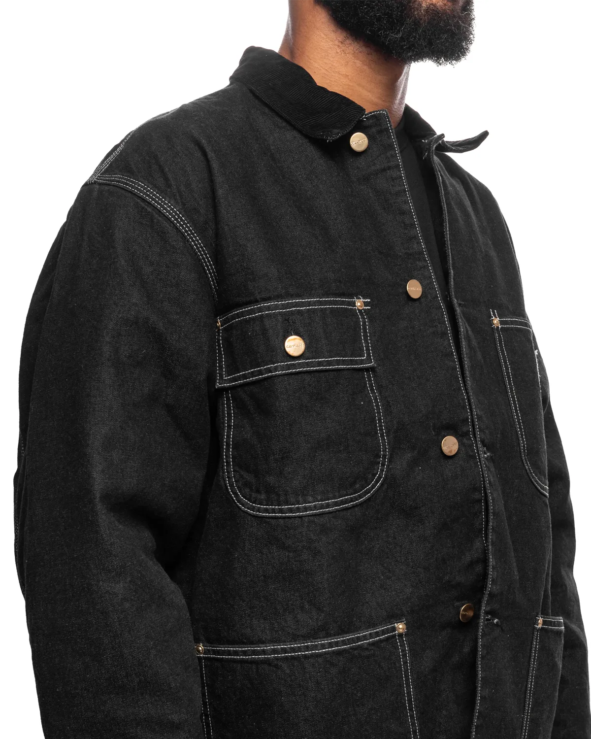 OG Chore Coat Black/Black Stone Washed