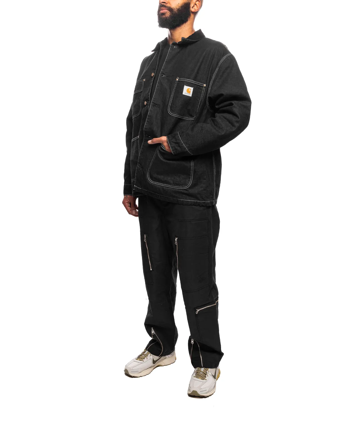 OG Chore Coat Black/Black Stone Washed