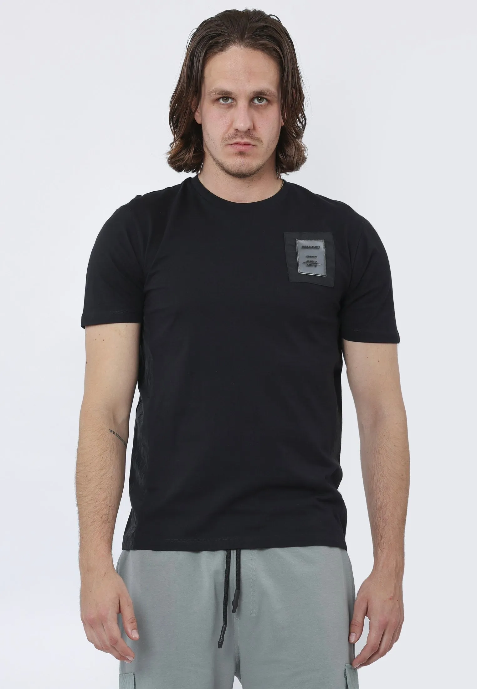 PANEL T-SHIRT BLACK