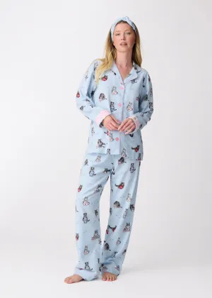 PJ Salvage - Coffee & Cat Naps Flannel PJ Set