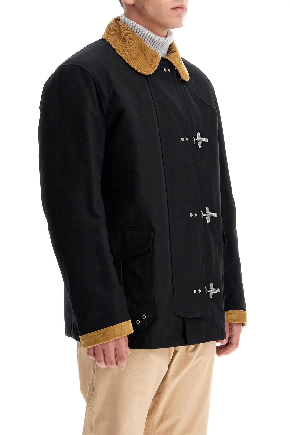 "4-hook canvas jacket with classic MAM13492810UCJ NERO