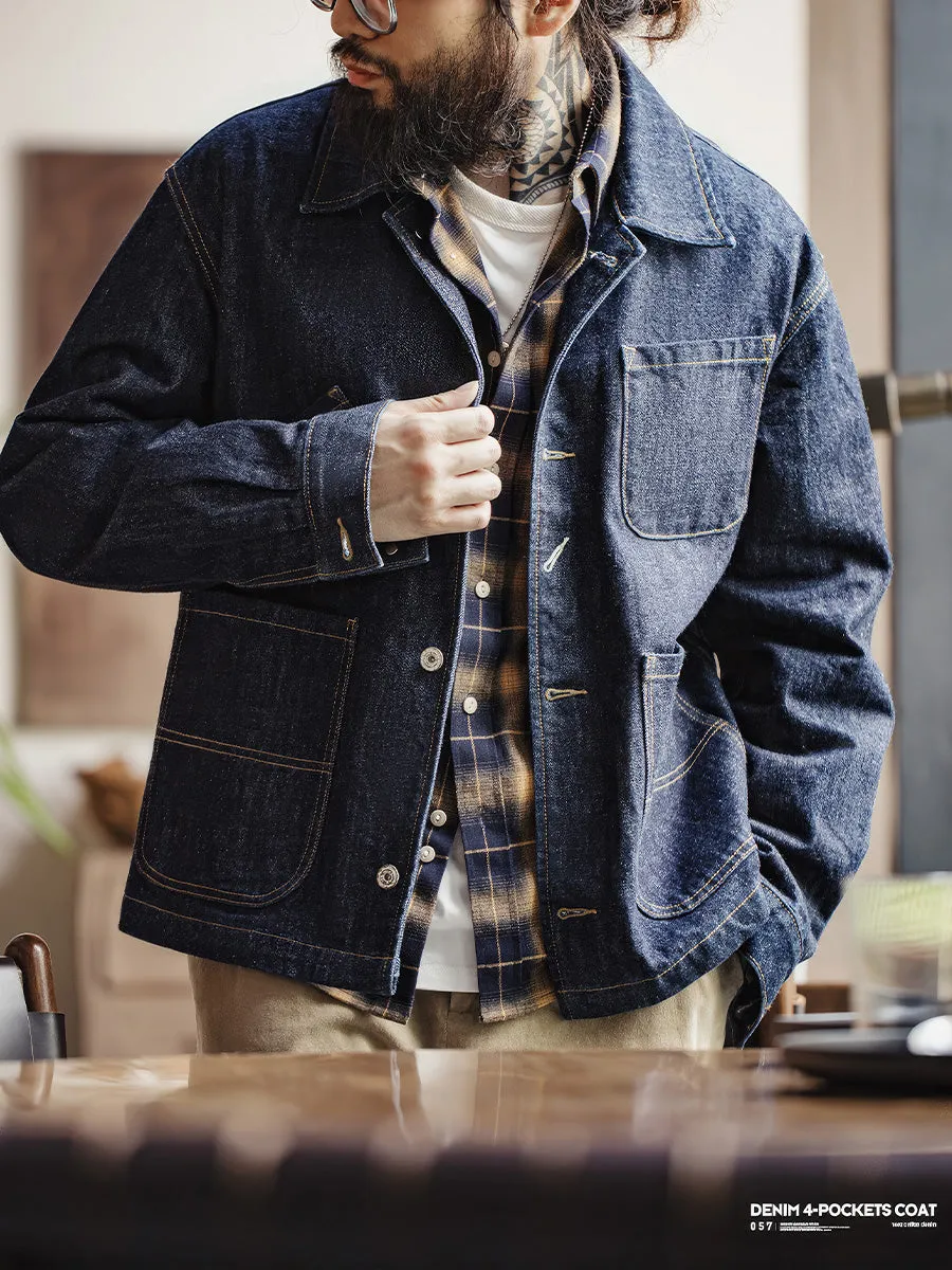 Retro Four-pocket Denim Jacket