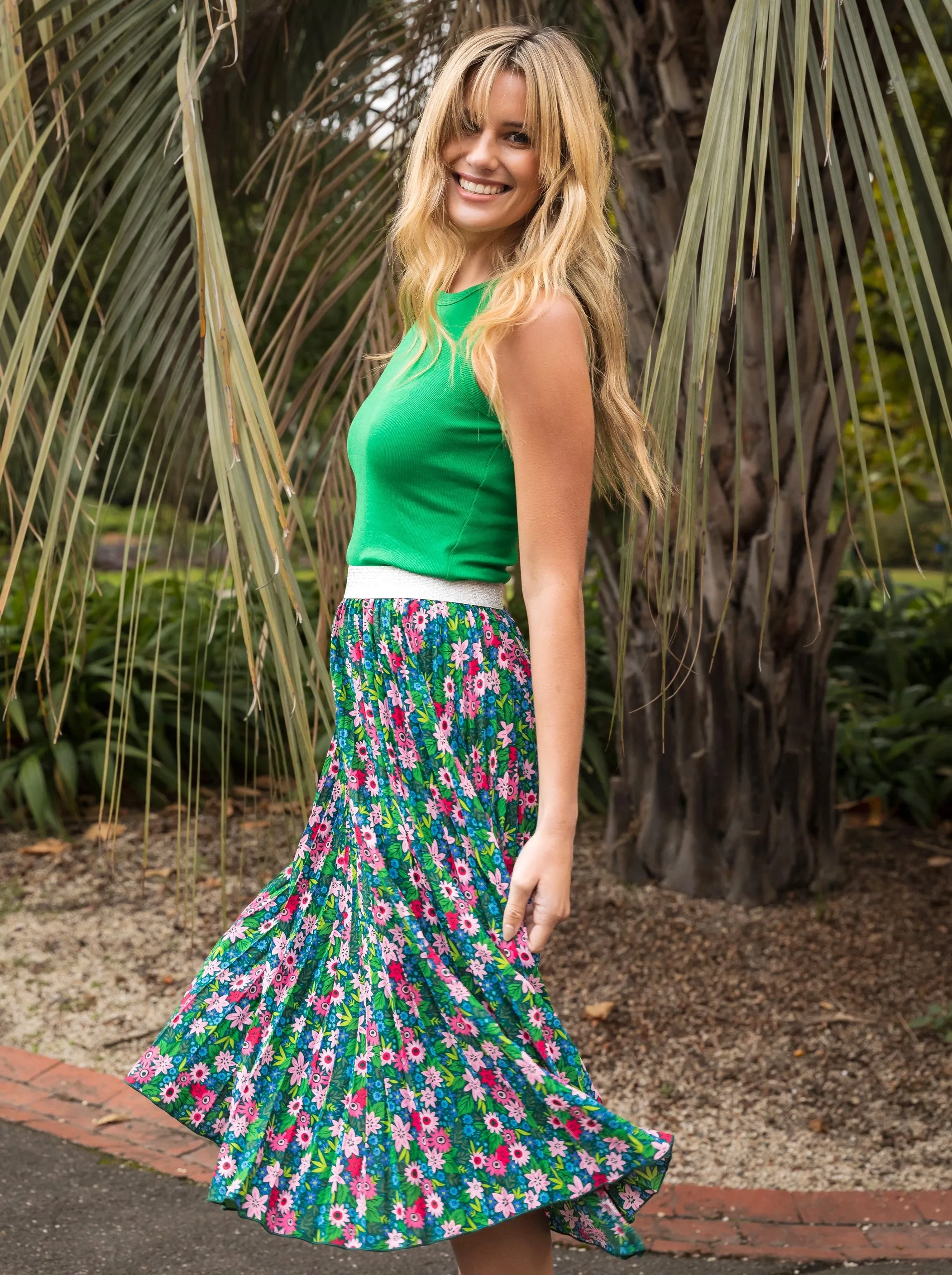 Ribbed Tank Top - Green