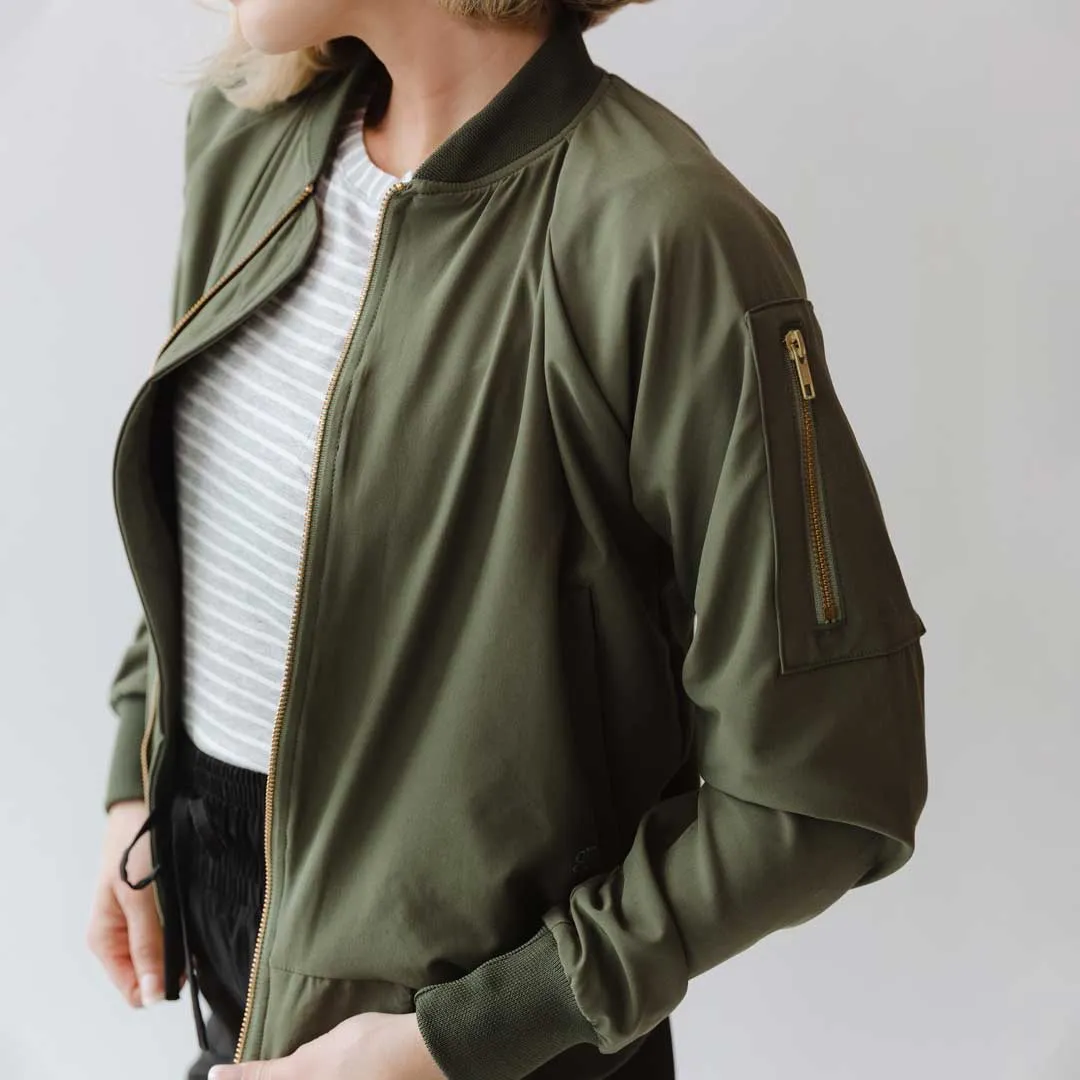 Sage Bomber Jacket