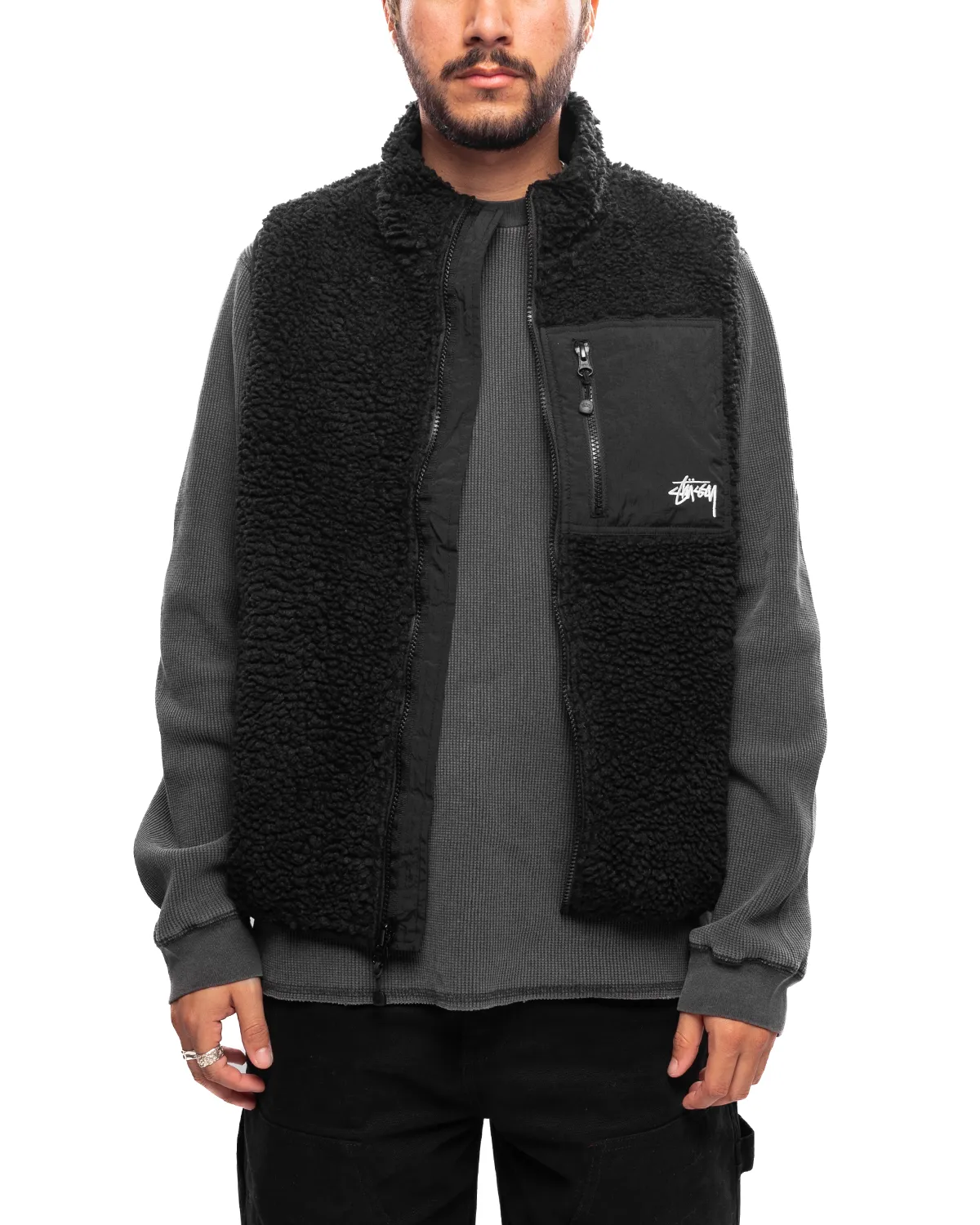 Sherpa Reversible Vest Black