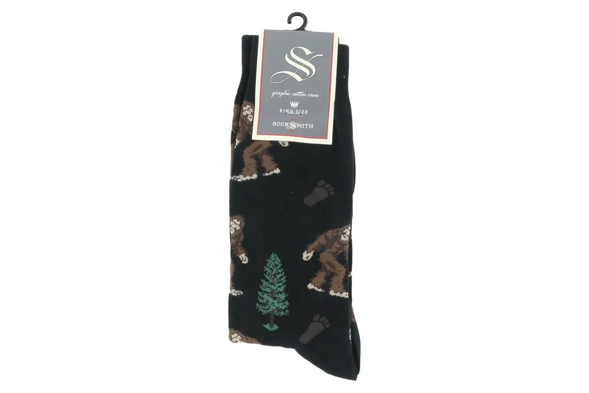 Socksmith Bigfoot Crew Fun Socks Black