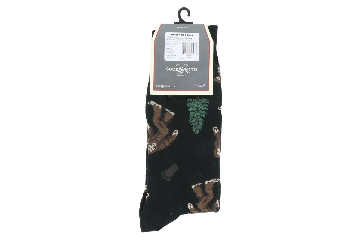 Socksmith Bigfoot Crew Fun Socks Black