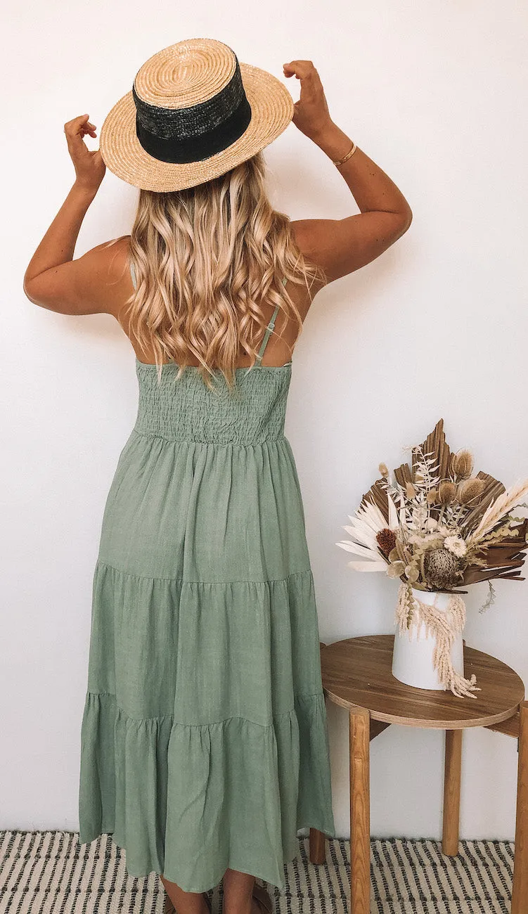 Sonya Dress - Khaki