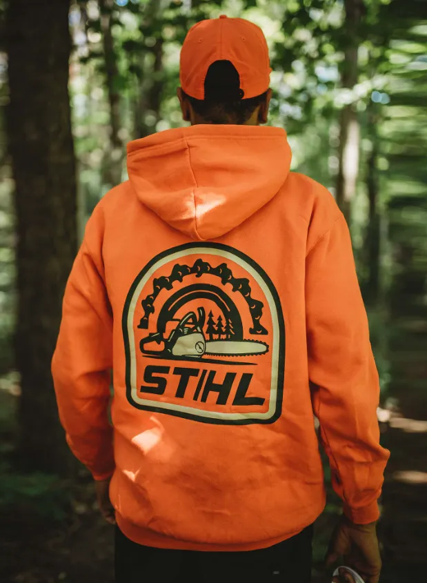 STIHL Orange Saw Hoodie