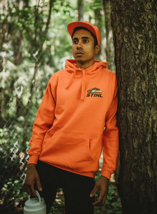 STIHL Orange Saw Hoodie