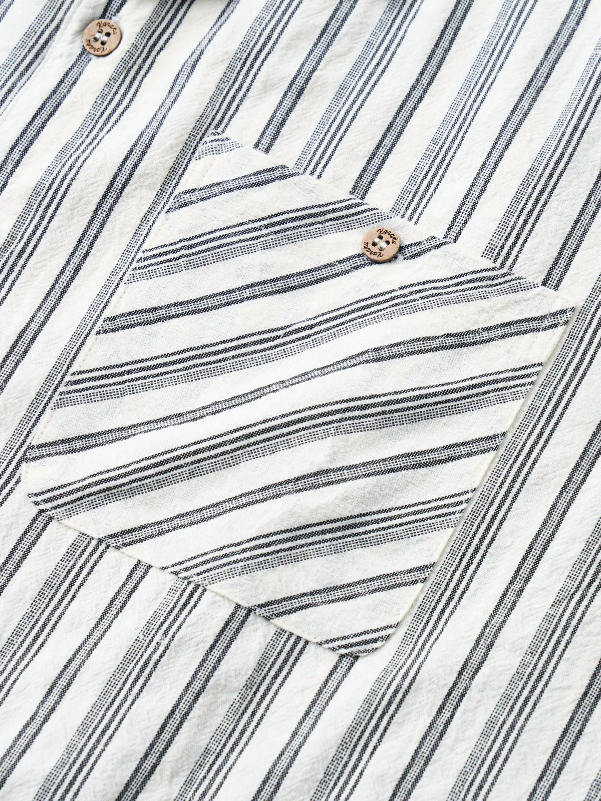 Timeless Stripe Cotton Camp Shirt