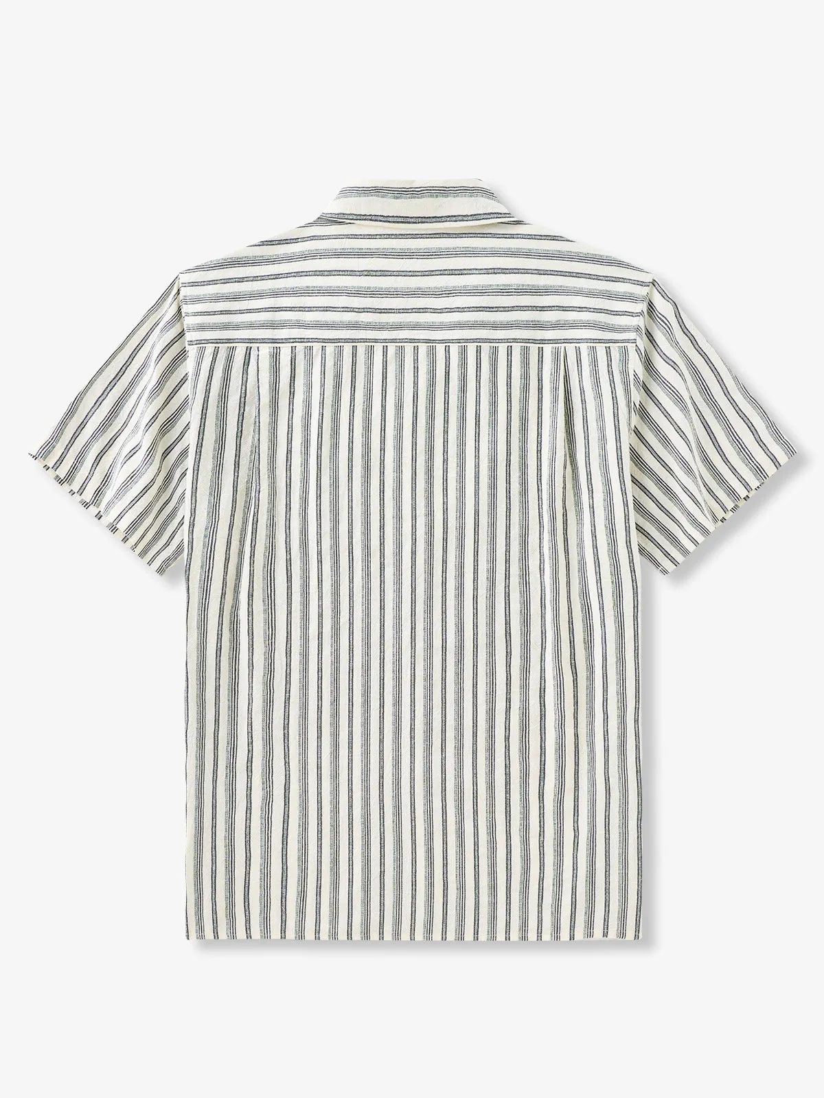 Timeless Stripe Cotton Camp Shirt