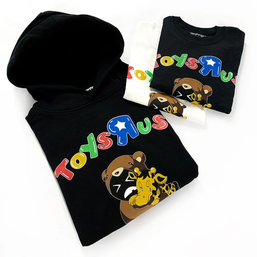 Toys R Us Forever Drop Shoulder Black Pullover Hoodie