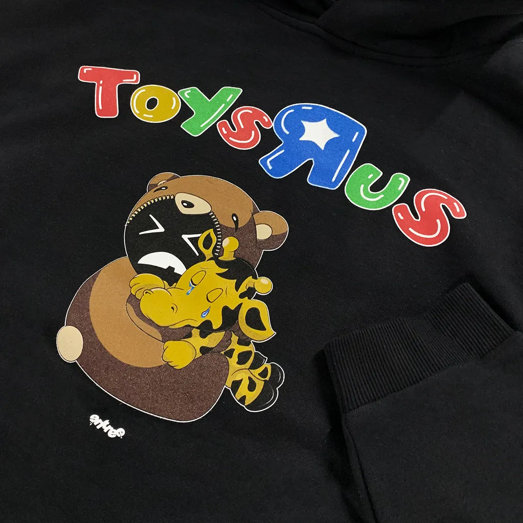 Toys R Us Forever Drop Shoulder Black Pullover Hoodie