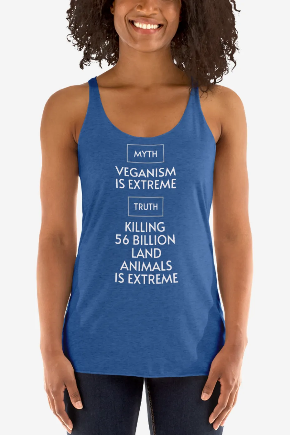 Truth About Veganism Women's Racerback Tank