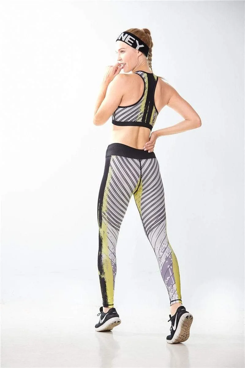 Vita Printed Gym Leggings & Top Set