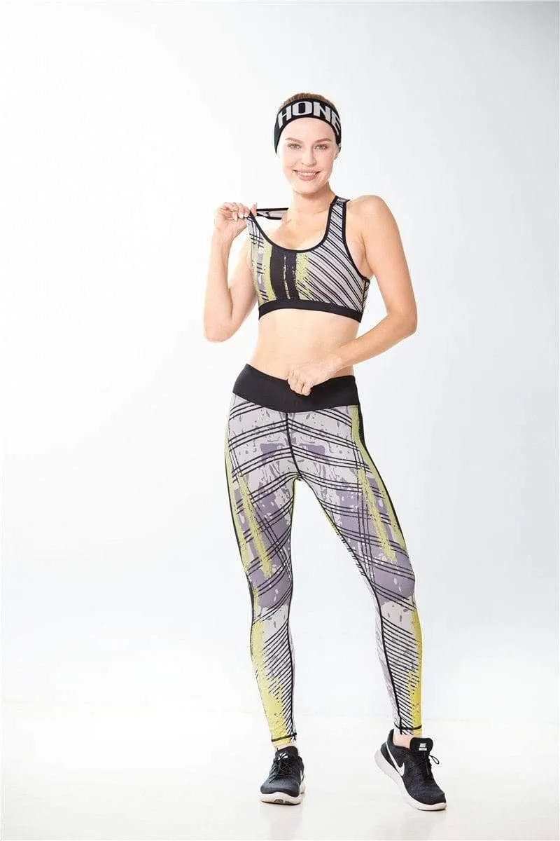 Vita Printed Gym Leggings & Top Set