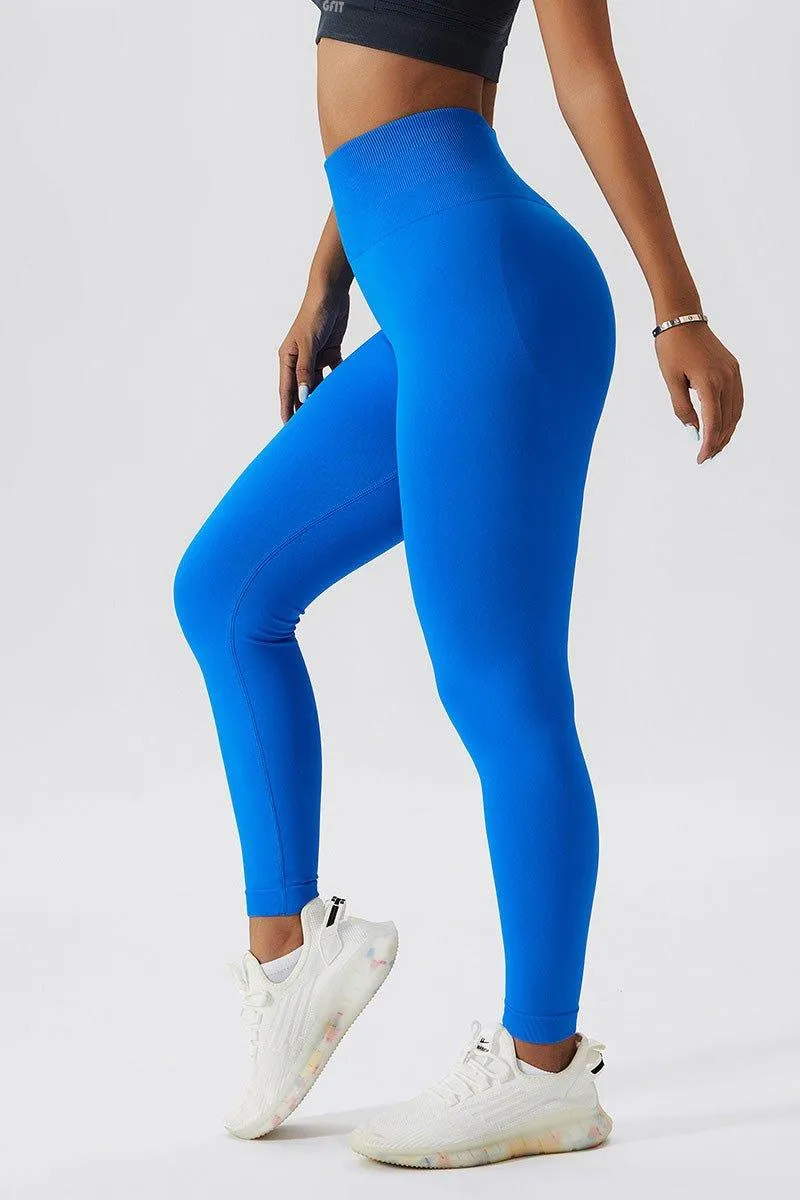 Women's Peach Hip Lifting Fitness Leggings - High-Waist Workout Pants