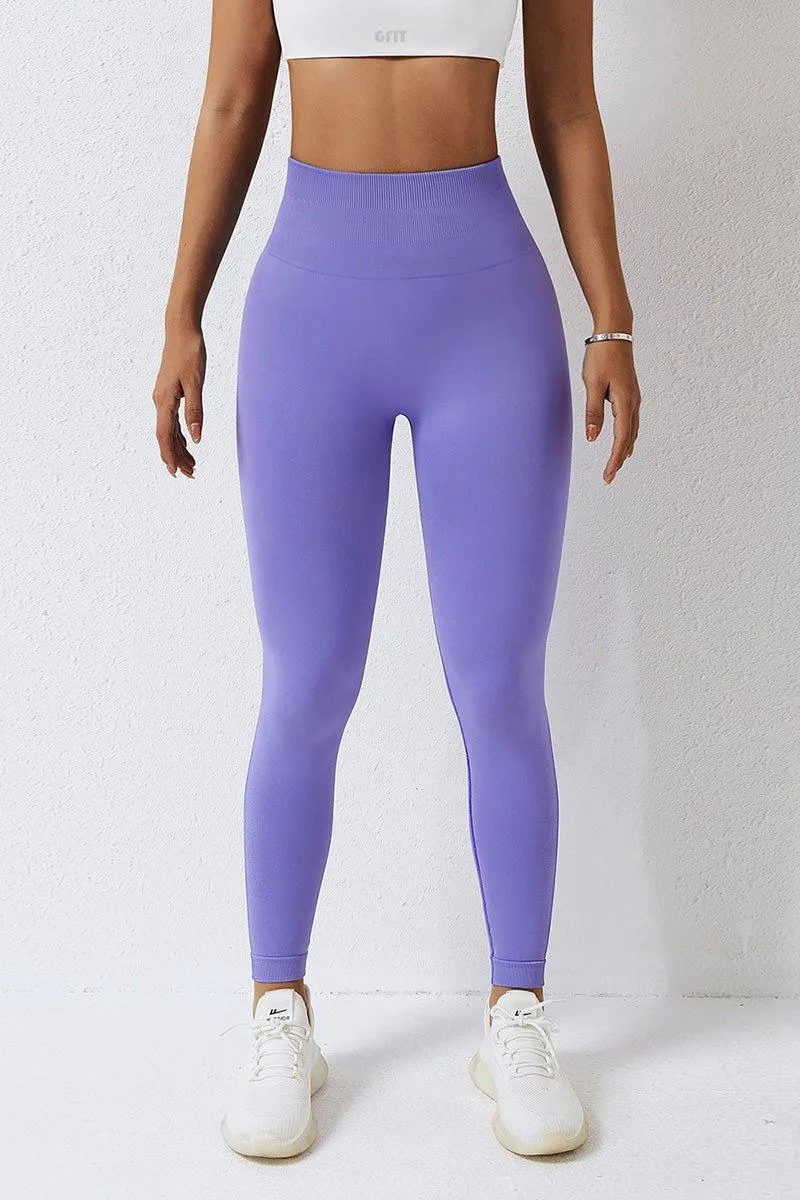 Women's Peach Hip Lifting Fitness Leggings - High-Waist Workout Pants